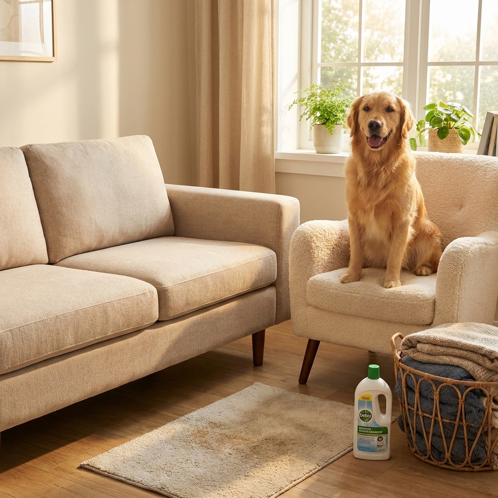Pet stain removal